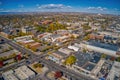 Aerial shot of Greeley in Colorado in autumn