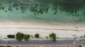 Aerial view of the green bay and road. Dili, Timor-Leste. Royalty Free Stock Photo