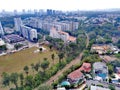 Aerial view of Green Corridor Royalty Free Stock Photo