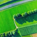 an aerial view of green german