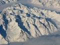 Aerial view of the Greenland mountains Royalty Free Stock Photo