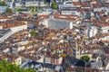 Aerial view of Grenoble old town, France Royalty Free Stock Photo