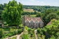 Aerial view of Greys Court, England Royalty Free Stock Photo