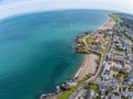 Aerial view of Greystones beach Royalty Free Stock Photo