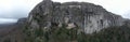 Aerial view of the Grotto of Maria Magdalena in France, Plan D`Aups, the massif St.Baum, holy fragrance, famous place