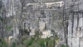 Aerial view of the Grotto of Maria Magdalena in France, Plan D'Aups, the massif St.Baum, holy fragrance, famous place