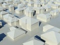 Aerial view of group of houses Royalty Free Stock Photo