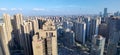 aerial view of a group of skyscrapers in the central area of Changsha