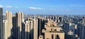 aerial view of a group of skyscrapers in the central area of Changsha