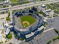 Aerial View Of Guaranteed Rate Field, Home Of The Chicago White Sox Major League Baseball Team