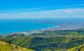 Aerial view of the gulf of manfredonia in Italy....IMAGE