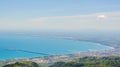 Aerial view of the gulf of manfredonia in Italy....IMAGE