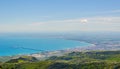 Aerial view of the gulf of manfredonia in Italy....IMAGE