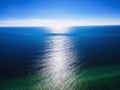 Aerial view of Gulf of Mexico sea