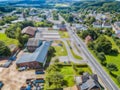 Aerial view of Gummersbach - Windhagen - Kotthausen Royalty Free Stock Photo