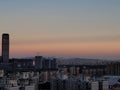 Aerial view of Guzhen Zhongshan during the sunset