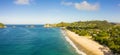 Aerial view of Hahei Beach New Zealand