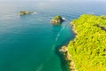 aerial view of Hahei Beach New Zealand