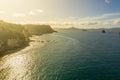 aerial view of Hahei Beach New Zealand