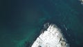 Aerial view of Hamnoy village ,Lofoten Island, Norway in winter season. Royalty Free Stock Photo