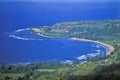 Aerial View of Hanalei Bay, Kauai, Hawaii Royalty Free Stock Photo