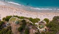 Aerial view of the Hapuna Beach Royalty Free Stock Photo