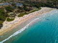 Aerial view of the Hapuna Beach Royalty Free Stock Photo