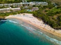 Aerial view of the Hapuna Beach Royalty Free Stock Photo