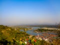 Aerial view of Har ki paudi haridwar, Uttarakhand, India