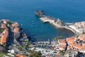 Aerial view harbor Camara do Lobos at Madeira, Portugal Royalty Free Stock Photo