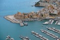 Harbour of Castellamare del Golfo, Sicily, Italy Royalty Free Stock Photo