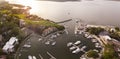 Aerial view of Harbour Town, Hilton Head Royalty Free Stock Photo