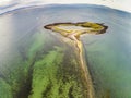 Aerial view of Hare Island