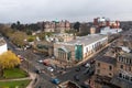 Aerial view of Harrogate Convention Centre and Royal Hall theatre venue