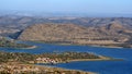Aerial view of Hartbeespoort Dam Royalty Free Stock Photo