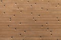 Aerial view of harvest field and hay bales