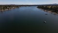 Aerial view of Hastings River, Port Macquarie, Australia