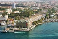 Aerial view of Haydarpasa Train Station.