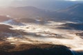 Aerial view of Healesville at Sunrise