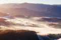 Aerial view of Healesville at Sunrise