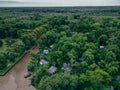 aerial View from the helicopter for Tigre, Buenos Aires, Argentina Royalty Free Stock Photo