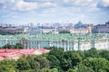 Aerial view of the Hermitage, St Petersburg, Russia