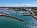 Aerial view of Hervey Bay at Fraser Coast, Queensland, Australia Royalty Free Stock Photo