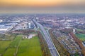 Highway through city of Zwolle