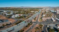 Aerial view of the Highway 183 and Mopac Expressway Interstate Highway Interchange Royalty Free Stock Photo