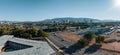 Aerial view of the Highway 183 and Mopac Expressway Interstate Highway Interchange Royalty Free Stock Photo