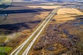 Aerial view of a highways, overpasses Royalty Free Stock Photo