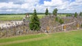 Aerial view of Hill of Crosses, Lithuania Royalty Free Stock Photo