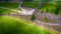 Aerial view of Hill of Crosses in Lithuania