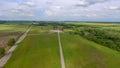 Aerial view of Hill of Crosses, Lithuania Royalty Free Stock Photo